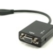 כבל מתאם Mini HDMI To VGA w/Audio Converter