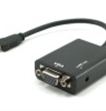 כבל מתאם Micro HDMI To VGA w/Audio Converter