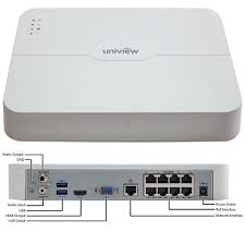 מערכת צפייה והקלטה NVR IP UNIVIEW POE 8
