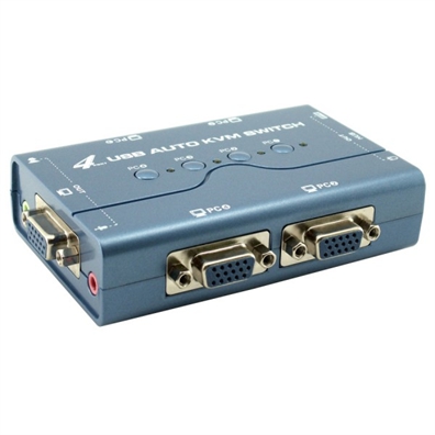 מתאם Gold Touch 4 Ports USB KVM Switch