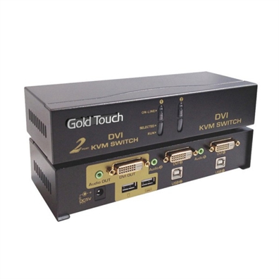 מתאם 2Port DVI KVM Switch