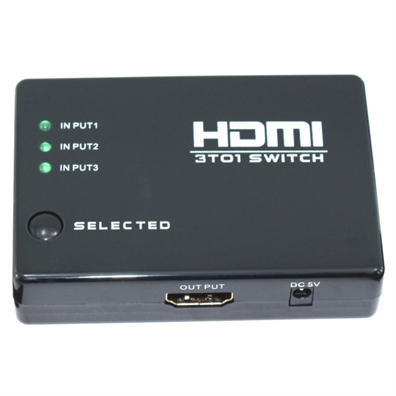 מפצל Gold Touch HDMI Switch 1 to 3 -HDMI