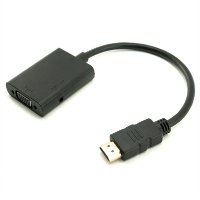 כבל מתאם HDMI To VGA w/Audio Converter