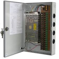 ספק כח כולל מארז מתכתי 12V-DC-5A סה"כ 10 יציאת מתח