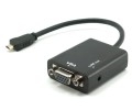 כבל מתאם Micro HDMI To VGA w/Audio Converter